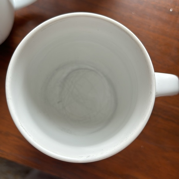 5 white Threshold Mugs - Picture 5 of 12
